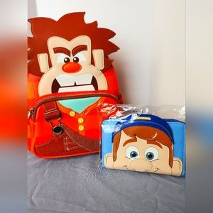 Loungefly Disney's Wreck it Ralph Backpack & Wallet